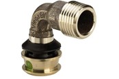 Alu-pex systemer - Viega Raxofix overgangsbøjning 90° 16 x 3/4" muffe/nippel rødgods - 645991