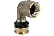 Alu-pex systemer - Viega Raxofix overgangsbøjning 90° 20 x 3/4" muffe/muffe rødgods - 646127