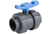 Plastrør og fittings - +GF+ Kuglehane pvc/EPDM PN16 muffe/muffe 32 mm - VSA22I320