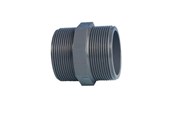 Plastrør og fittings - +GF+ Pvc brystnippel 1 1/4" - 721911909