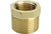 Gevindfittings - Viega Nippelmuffe 3/4" x 3/8" rødgods - 266509