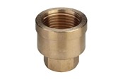 Gevindfittings - Viega Formmuffe 1 1/2" x 1" rødgods - 267520