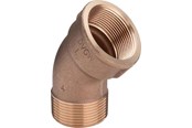 Gevindfittings - Viega Bøjning 45° muffe/nippel 1/2" rødgods - 264208