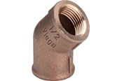Gevindfittings - Viega Bøjning 45° muffe/muffe 3/4" rødgods - 320645