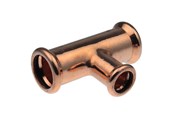 Pressrør og fittings - Vsh Fabrieken Tee vsh muffe/muffe/muffe 18x15x15 mm cu - 38453
