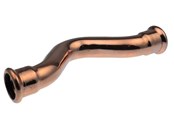 Pressrør og fittings - Vsh Fabrieken Overbøjning vsh muffe/muffe 22 mm cu - 38441