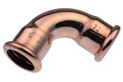 Pressrør og fittings - Vsh Fabrieken Bøjning vsh 90° muffe/muffe 15 mm cu - 4800312