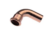 Pressrør og fittings - Vsh Fabrieken Bøjning vsh 90° muffe/nippel 28 mm cu - 4800466