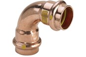 Pressrør og fittings - Viega Profipress G bøjning 90° 18 Kobber/blank, 345471 - 345471
