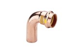 Pressrør og fittings - Viega Profipress G bøjning 90° 15 Kobber/blank, 345532 - 345532