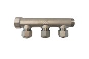Pex-systemer - Pettinaroli fordelerrør messing tea 3 x 15 mm afgrening, bi-503xt - BI-503XT