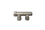 Pex-systemer - Pettinaroli fordelerrør messing tea 2 x 15 mm afgrening, bi-502xt - BI-502XT