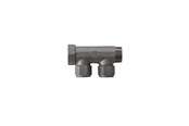 Pex-systemer - Pettinaroli fordelerrør messing tea 2 x 15 mm afgrening - BI-202PT-15/10