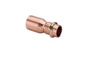 Pressrør og fittings - Viega Profipress reduktion 22 x 18 mm nippel/muffe kobber - 296391