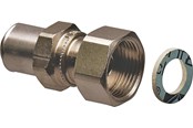 Alu-pex systemer - Uponor Pres kobling uponor med pakning muffe/muffe 16x3/4 - 1070603