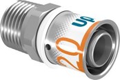 Alu-pex systemer - Uponor s-press plus preskobling muffe/nippel 20 mm x 12 - 1070504