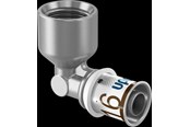 Alu-pex systemer - Uponor s-press plus presvinkel 90° muffe/muffe 32 mm x 1 - 1070544