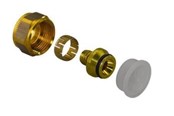 Gulvvarme - Uponor vario koblingssæt pex 17 x 2 mm x 34 euro - 1065286