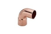 Kobberrør og fittings - Viega Vinkel 90° nippel/muffe 15 mm kobber - 100414