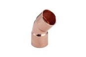 Kobberrør og fittings - Viega Bøjning 45° muffe/muffe 22 mm kobber - 100704