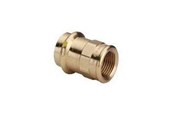 Pressrør og fittings - Viega Profipress G overgang 18 x 1/2" muffe/muffe rødgods - 346393