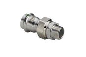 Pressrør og fittings - Viega Sanpress Inox overgangsforskruning 22 x 3/4" Rustfritstål/blank, 438302 - 438302