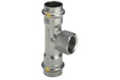 Pressrør og fittings - Viega Sanpress Inox T-stykke 18 mm x 3/4" x 18 mm rustfrit stål - 437169