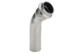 Pressrør og fittings - Viega Sanpress Inox bøjning 45° 28 Rustfritstål/blank, 435417 - 435417