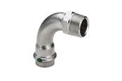 Pressrør og fittings - Viega Sanpress Inox overgangsbøjning 90° muffe/nippel 18 mm x 3/4" rustfrit stål - 436919