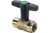 Fittings - Viega Easytop kuglehane muffe/muffe 1 1/4" rødgods - 746858