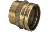Pressrør og fittings - Viega Sanpress XL overgang 88,9 x 3" muffe/nippel rødgods - 350666