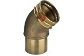 Pressrør og fittings - Viega Sanpress XL bøjning 45° 88,9 Rødgods/blank, 353698 - 353698