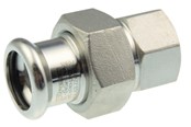 Pressrør og fittings - Vsh Fabrieken Vsh forskruning muffe/muffe 54 mm x 2 rustfri - 6192111