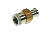Pressrør og fittings - Vsh Fabrieken Vsh forskruning muffe/muffe 35 mm x 11/4 syrefast - 6192098
