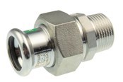 Pressrør og fittings - Vsh Fabrieken Vsh forskruning muffe/nippel 54 mm x 2 rustfri - 6192296