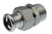 Pressrør og fittings - Vsh Fabrieken Vsh forskruning muffe/nippel 22 mm x 3/4 syrefast - 6192175
