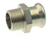 Pressrør og fittings - Vsh Fabrieken Vsh overgang muffe/nippel 28 mm x 3/4 syrefast - 6190679