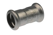 Pressrør og fittings - Vsh Fabrieken Vsh skydemuffe 54 mm syrefast - 6191341