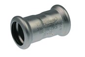 Pressrør og fittings - Vsh Fabrieken Vsh skydemuffe 42 mm syrefast - 6191339