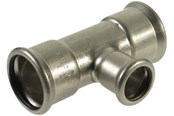 Pressrør og fittings - Vsh Fabrieken Vsh tee muffe/muffe/muffe 88,9x54x88,9 mm syrefast - 6204431