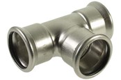 Pressrør og fittings - Vsh Fabrieken Vsh tee muffe/muffe/muffe 108 mm syrefast - 6204330