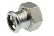Pressrør og fittings - Vsh Fabrieken Vsh forskruning muffe/muffe 18 mm x 3/4 syrefast - 6191746