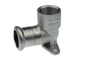 Pressrør og fittings - Vsh Fabrieken Vsh dækvinkel muffe/muffe 18 mm x 1/2 syrefast - 6191812