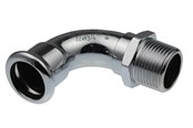 Pressrør og fittings - Vsh Fabrieken Vsh bøjning 90° muffe/nippel 35 mm x 11/4 fz - 6202031