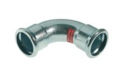 Pressrør og fittings - Vsh Fabrieken Vsh bøjning 90° muffe/muffe 76 mm fz - 6208004