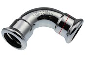 Pressrør og fittings - Vsh Fabrieken Vsh bøjning 90° muffe/muffe 35 mm fz - 6201591