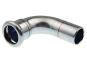 Pressrør og fittings - Vsh Fabrieken Vsh bøjning 90° muffe/nippel 76,1 mm fz - 6208061