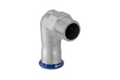 Pressrør og fittings - Geberit Mapress vinkel rustfri 15x1/2 muffe/nippel - 33833