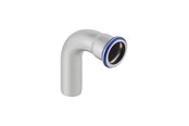 Pressrør og fittings - Geberit Mapress bøjning rustfri 90° 22 mm med nippel - 30304
