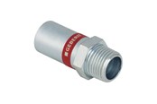 Pressrør og fittings - Geberit Mapress overgang FZ 22x3/4 nippel/nippel - 21936